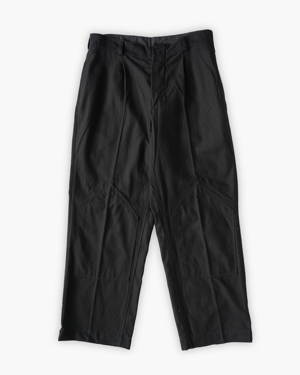 Cotton Work Soft Pants - Black