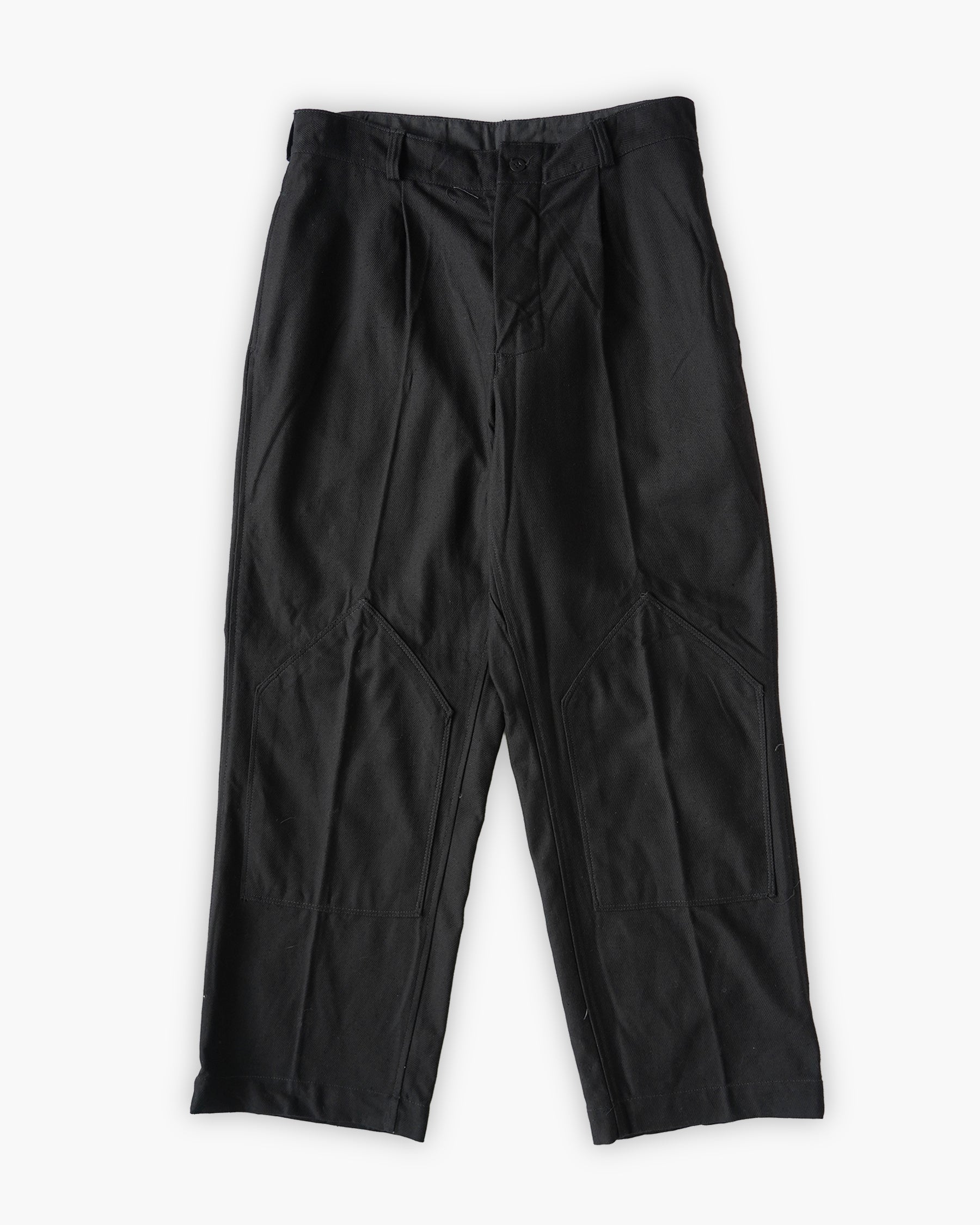 Cotton Work Soft Pants - Black