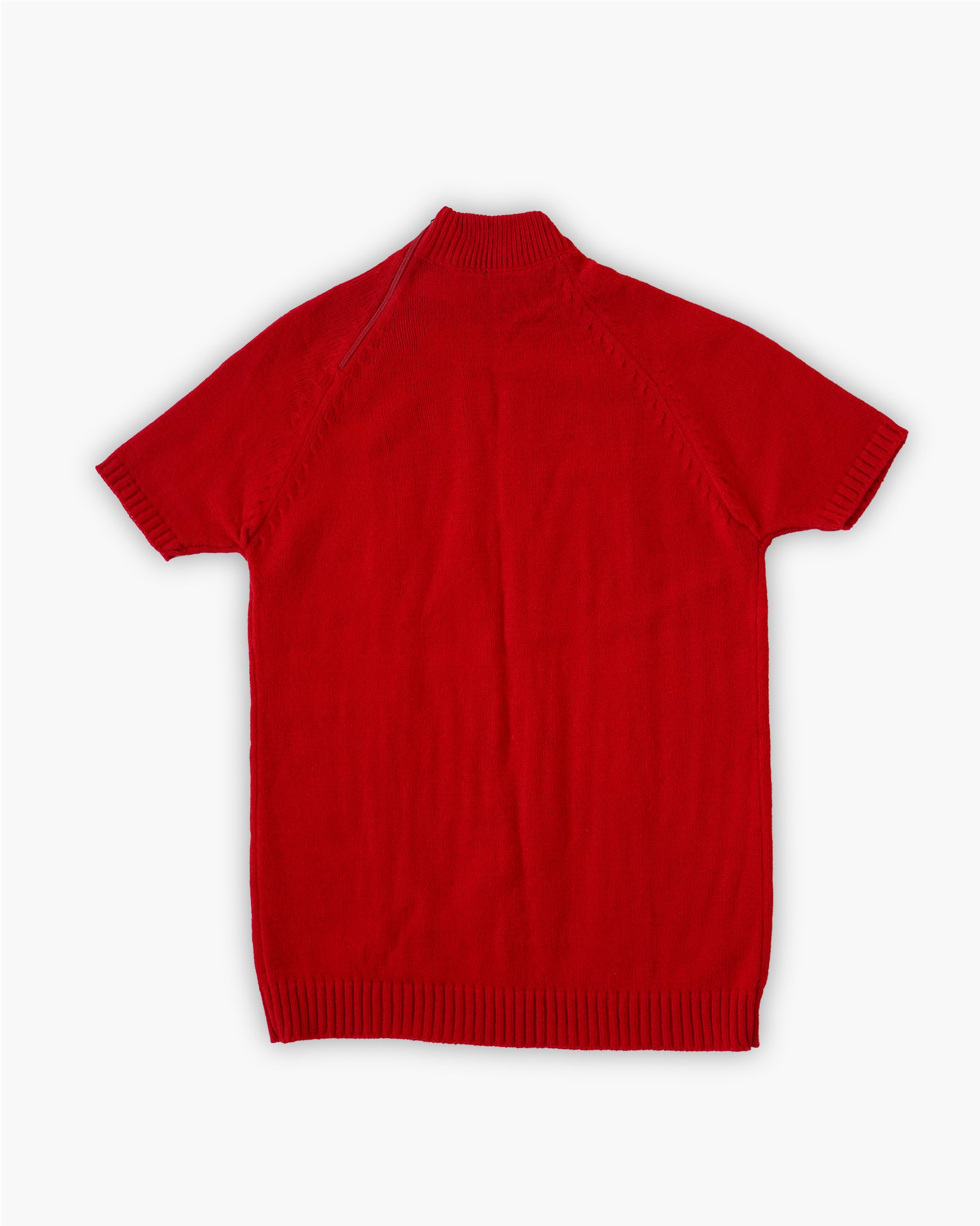 Acrylic S/S Sweater - Red