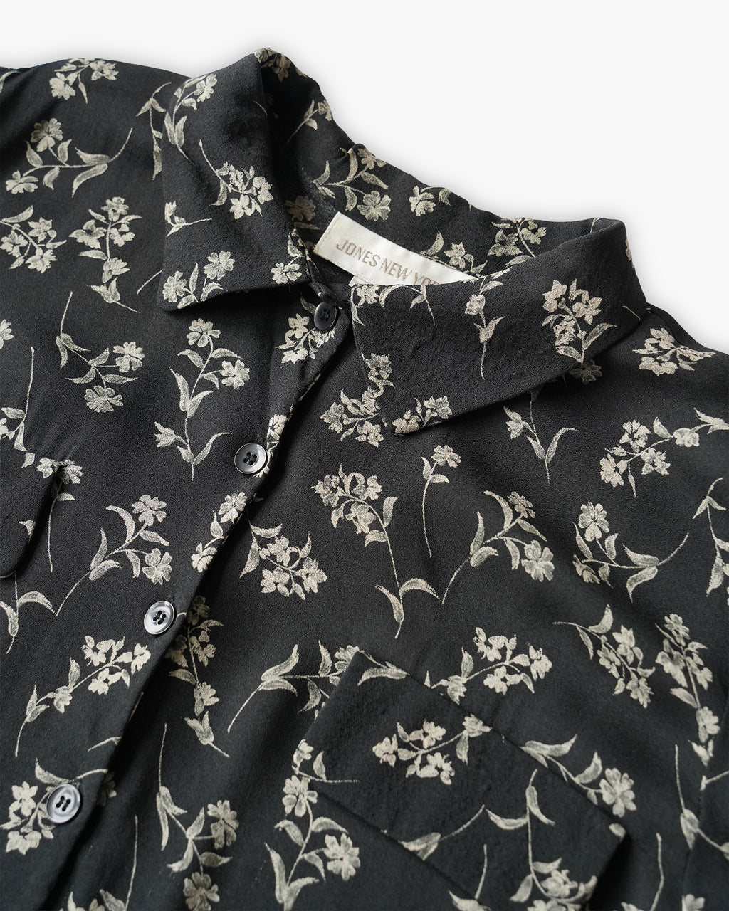 Floral Rayon Open Collar Shirt