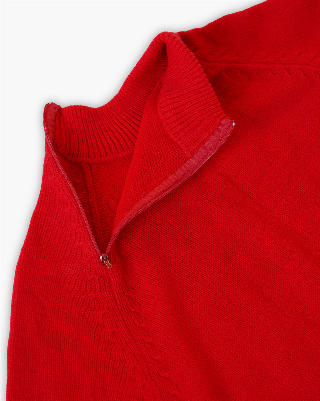 Acrylic S/S Sweater - Red