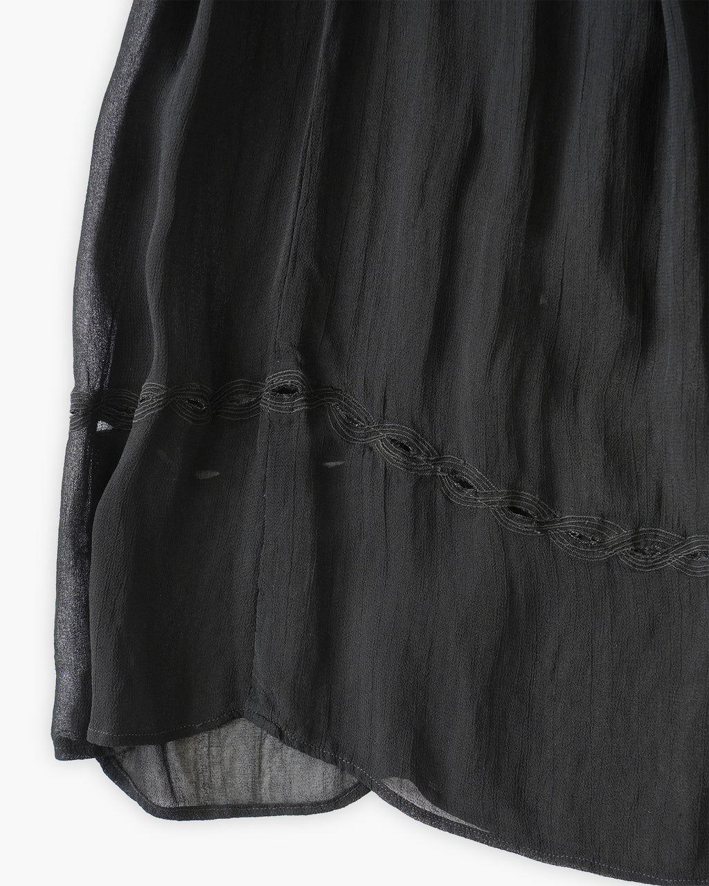 100% Viscose Sheer Black Dress