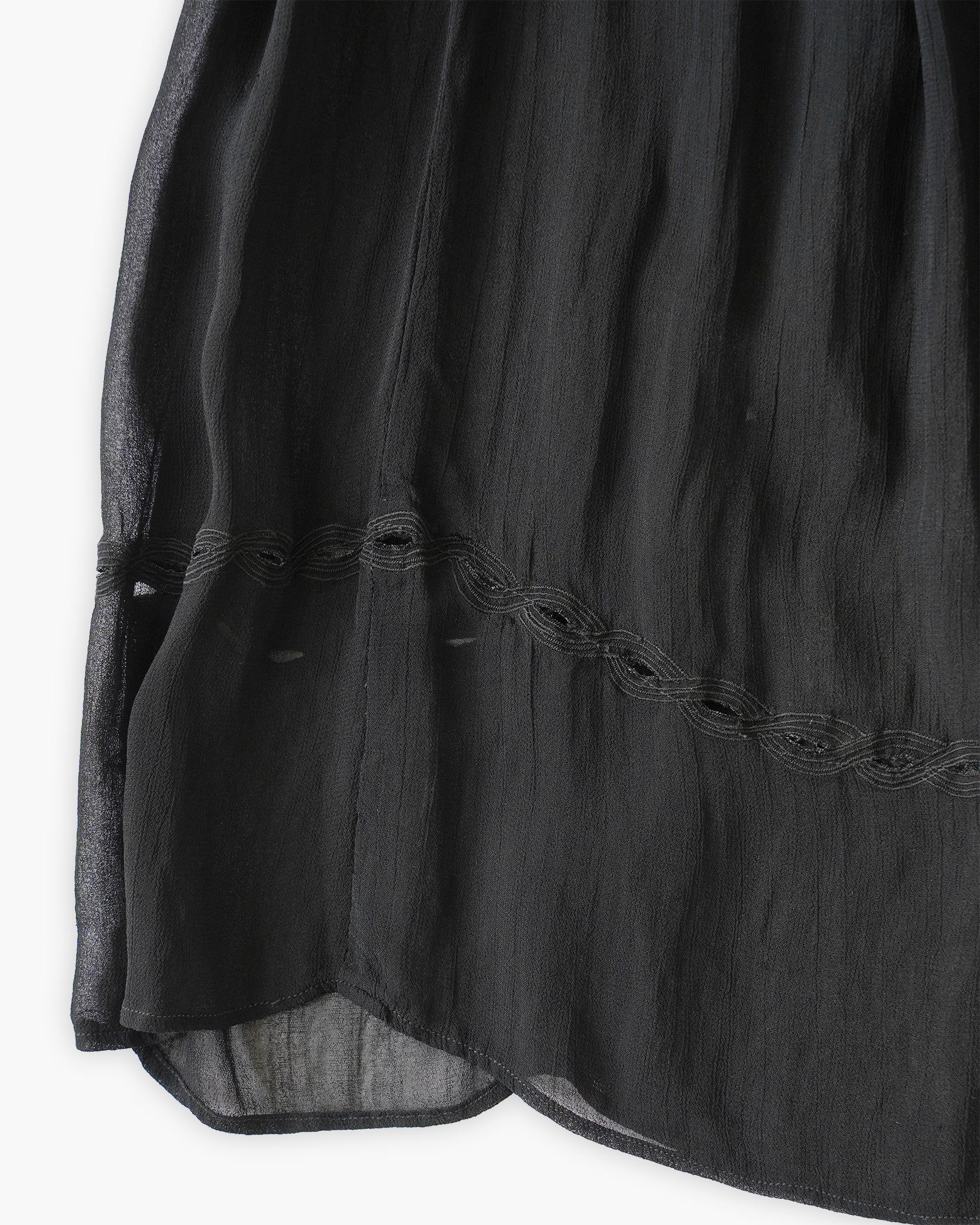 100% Viscose Sheer Black Dress