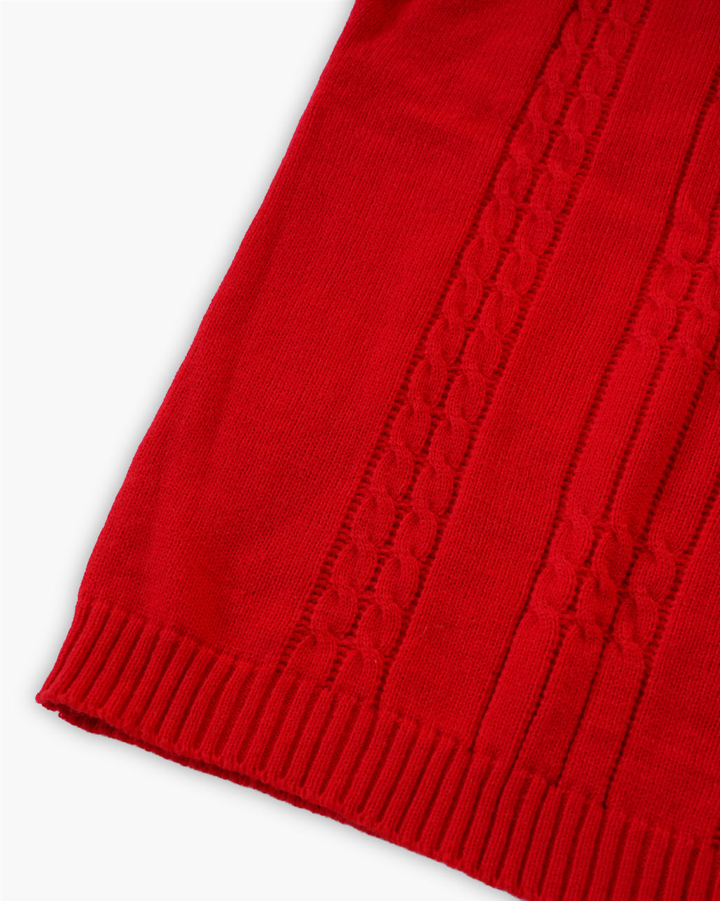 Acrylic S/S Sweater - Red