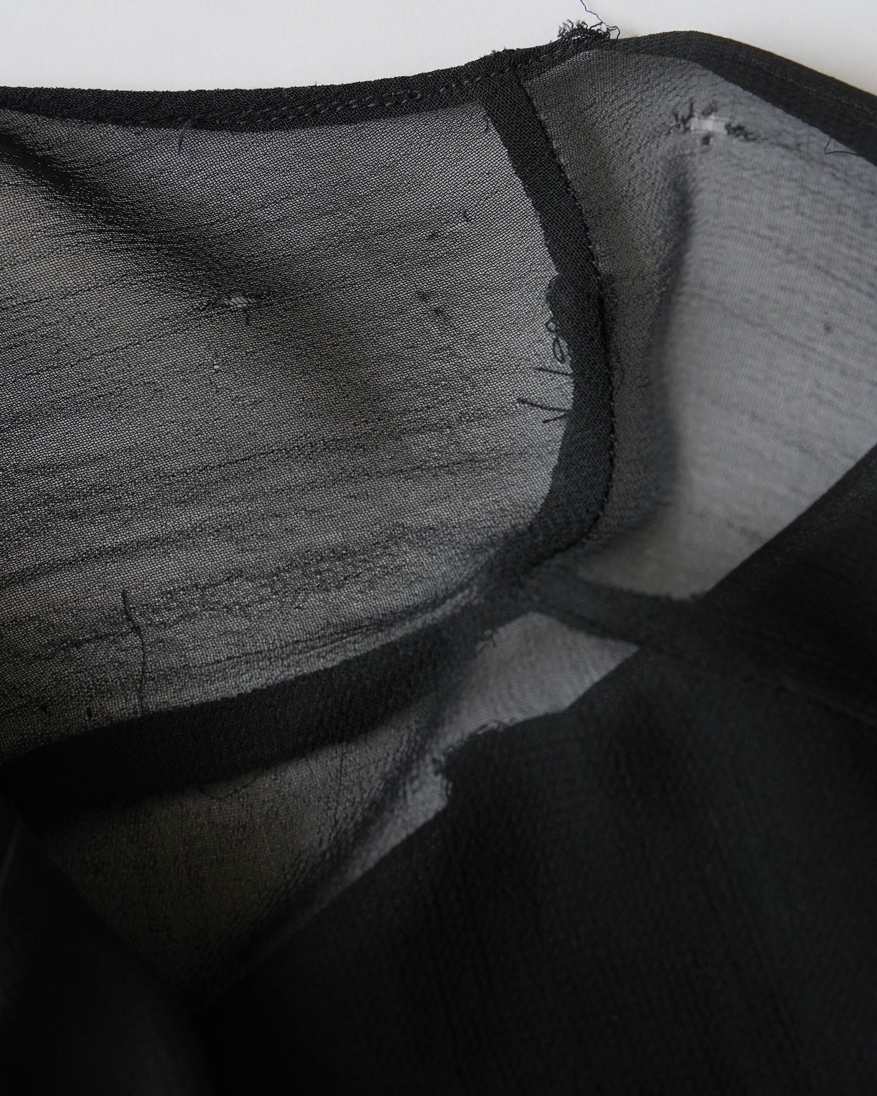100% Viscose Sheer Black Dress
