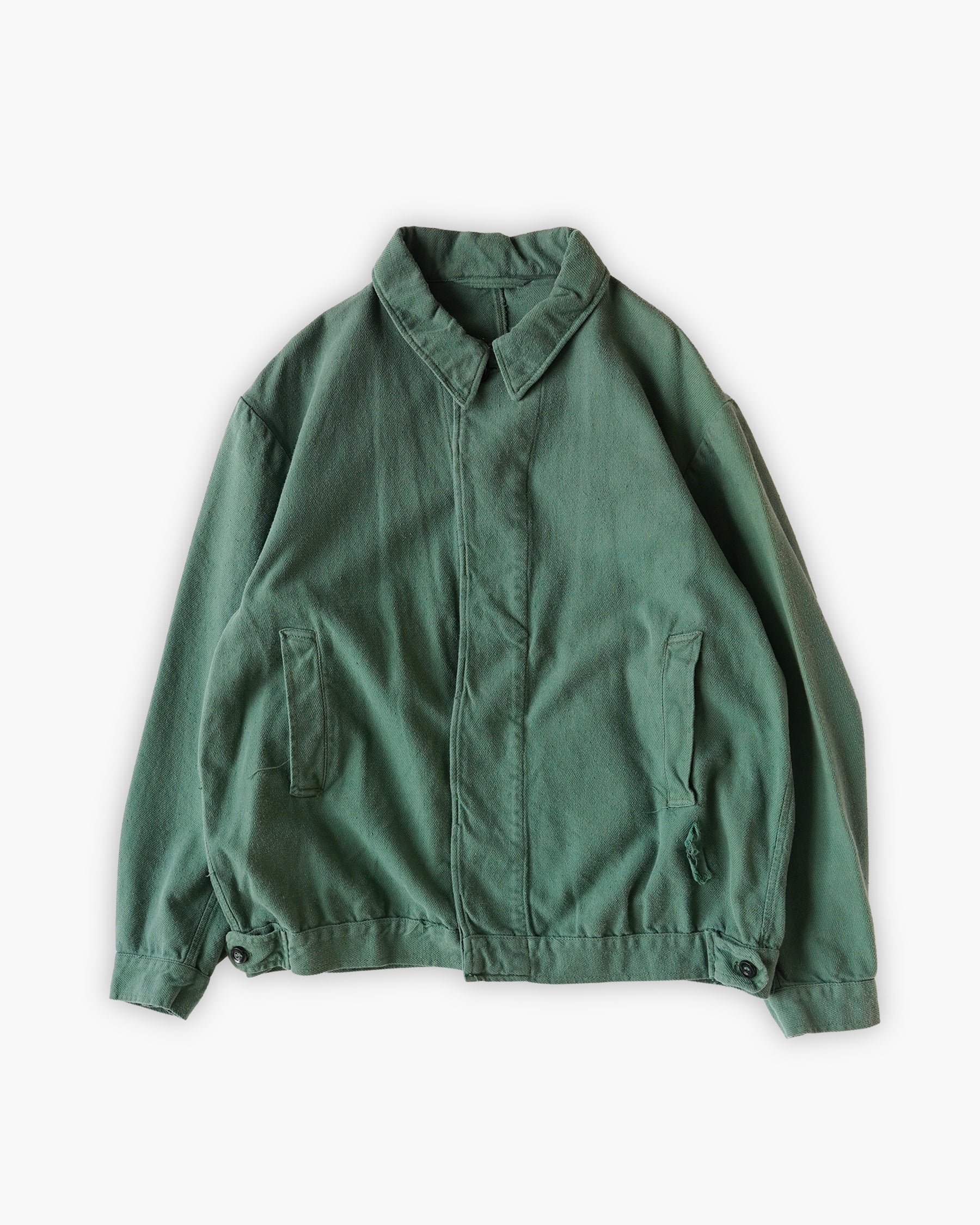 Cotton Work Soft Jacket - Green