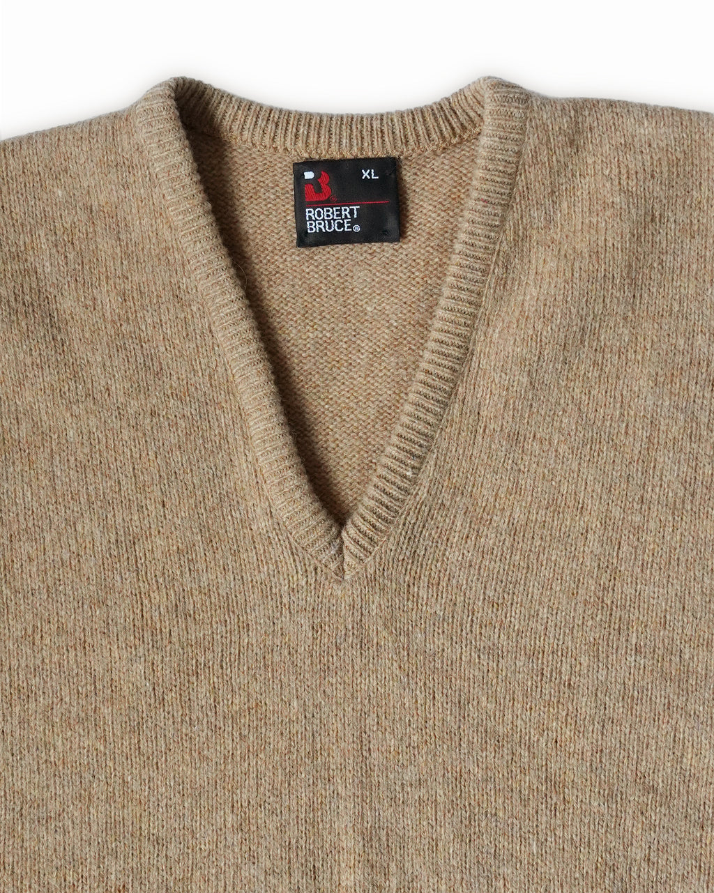 Acrylic Knit Vest - Beige