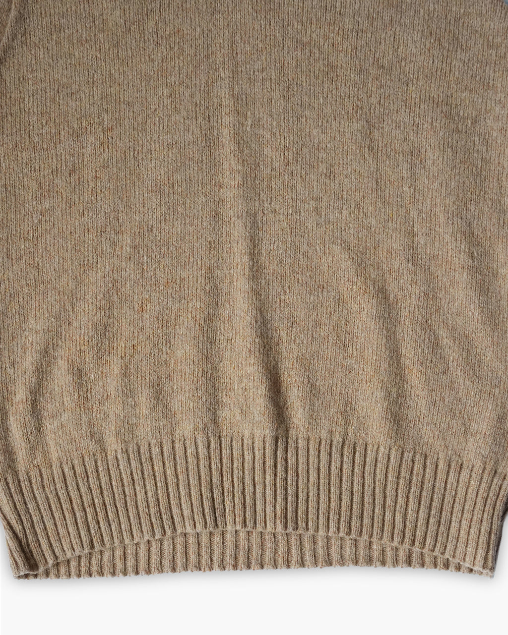 Acrylic Knit Vest - Beige