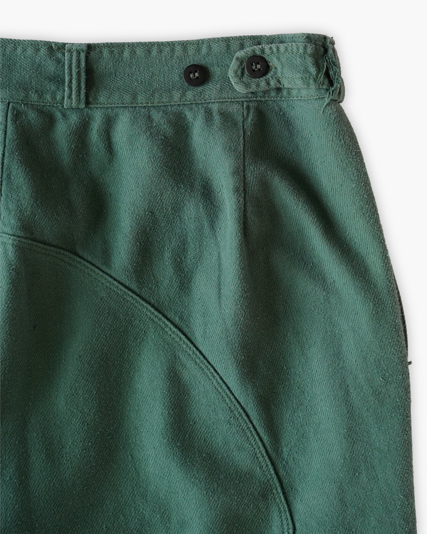 Cotton Work Soft Pants - Green