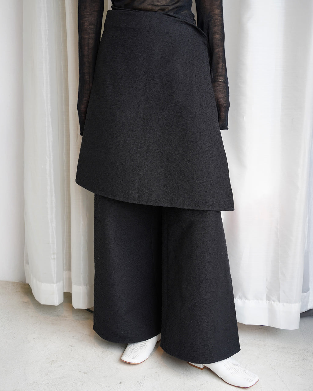 CHARCOAL LENA SKIRT PANTS