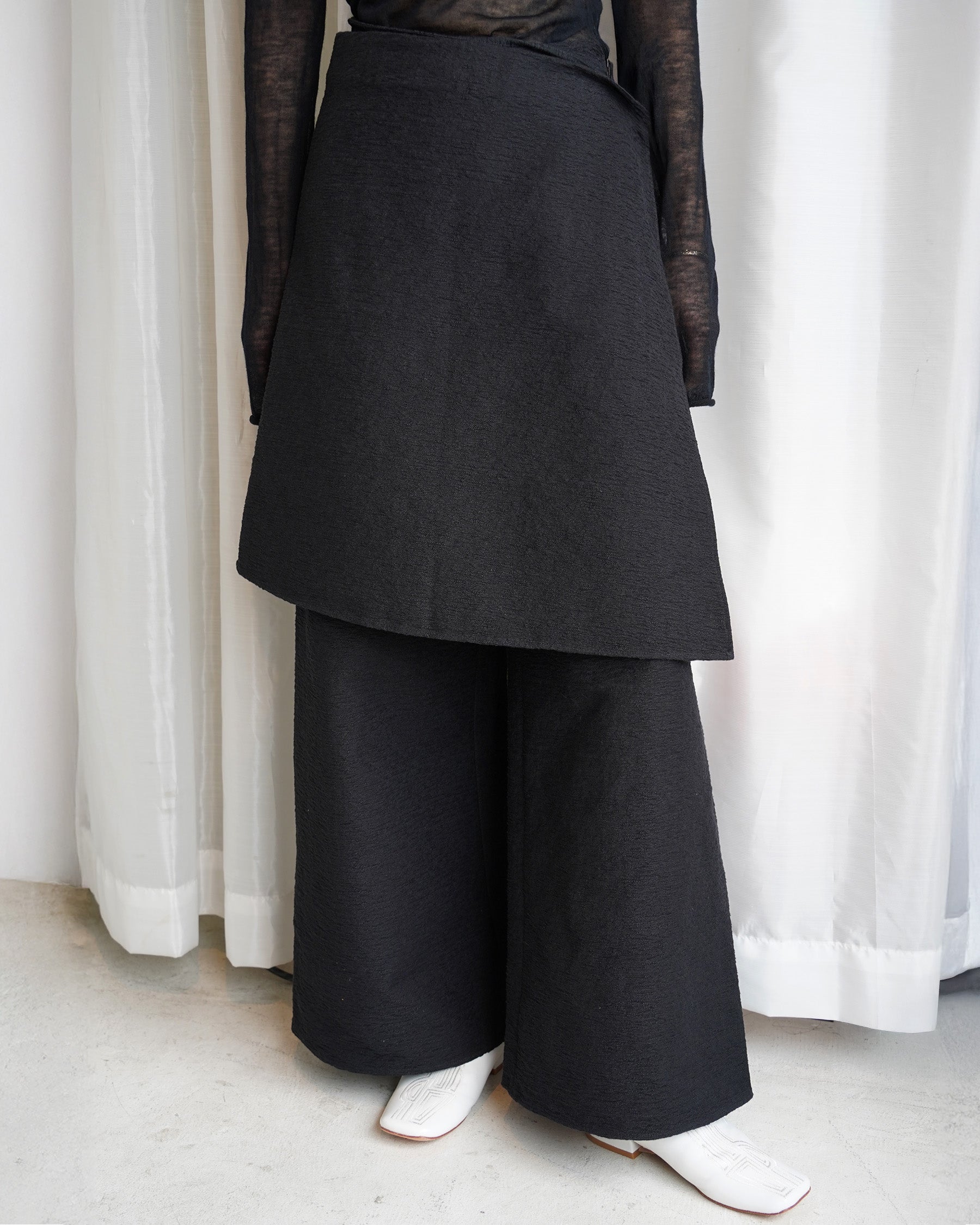 CHARCOAL LENA SKIRT PANTS