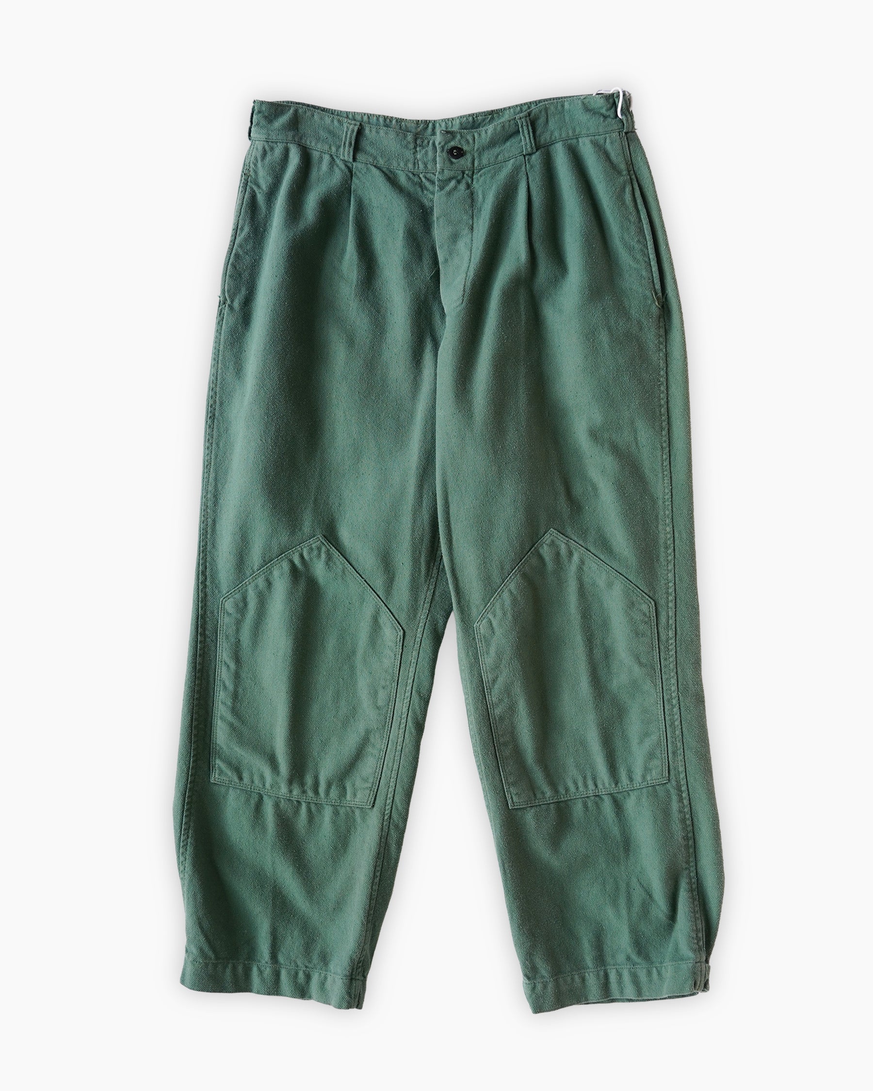 Cotton Work Soft Pants - Green