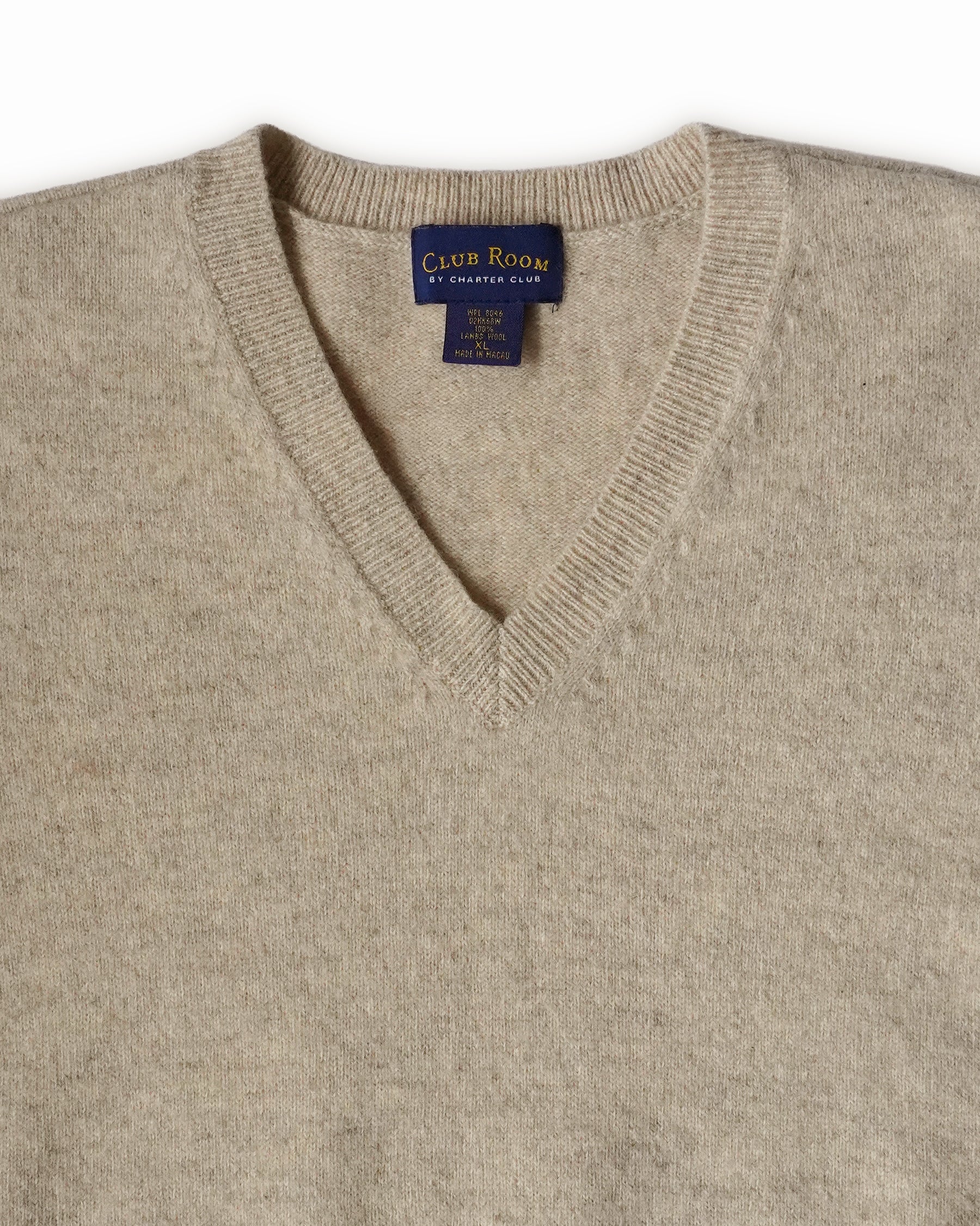 Wool Knit Vest - Beige