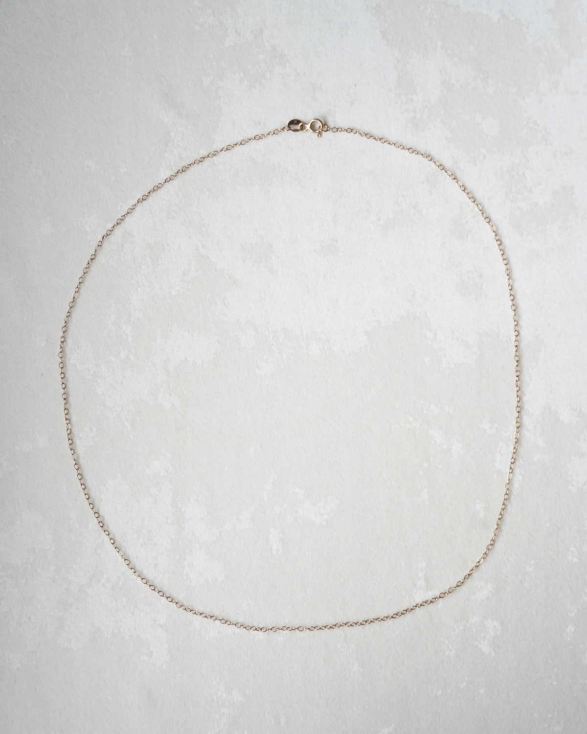14K Gold Slim Oval Chain Necklace (GDN26029-1)