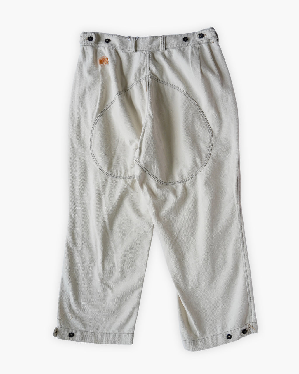Cotton Work Soft Pants - White