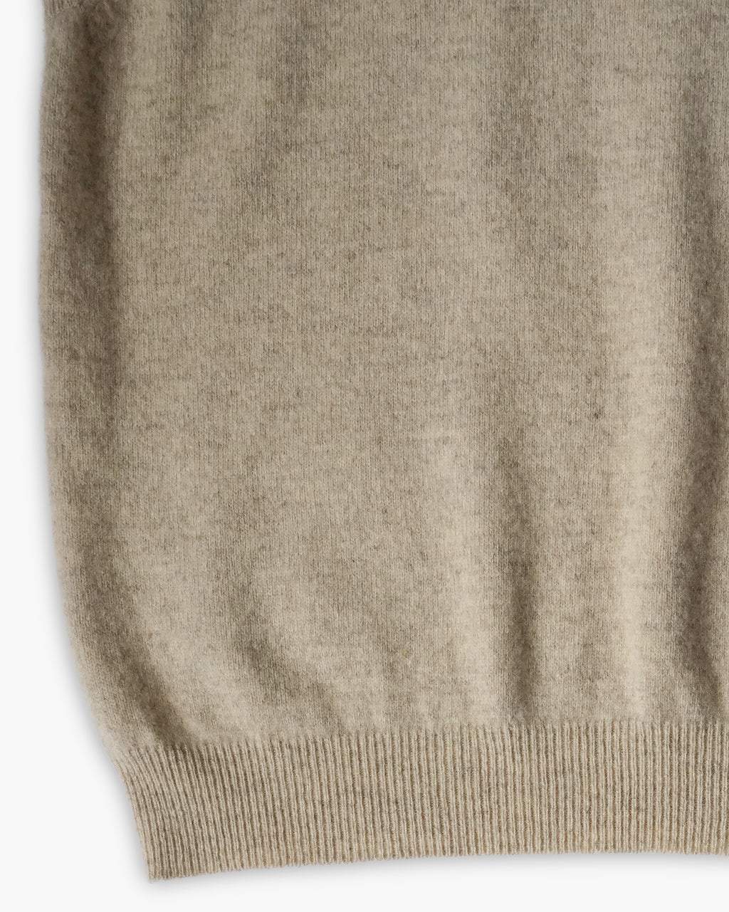 Wool Knit Vest - Beige