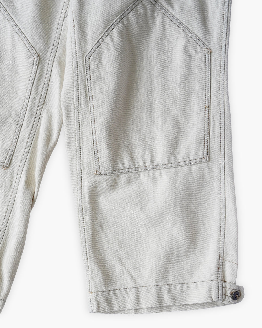 Cotton Work Soft Pants - White