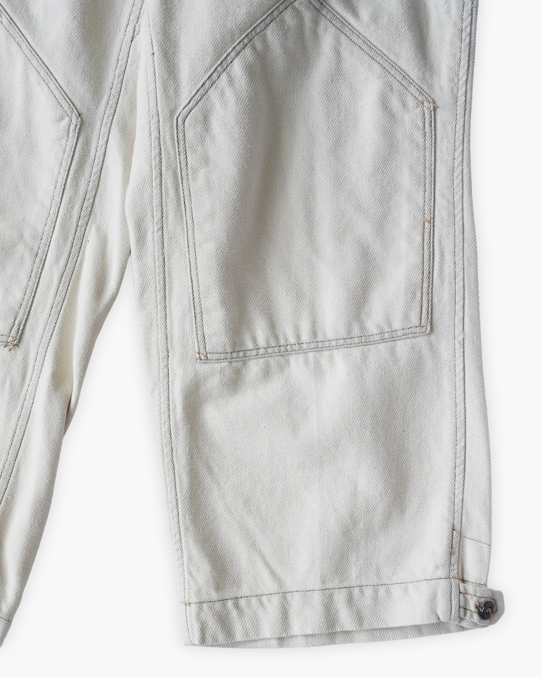 Cotton Work Soft Pants - White