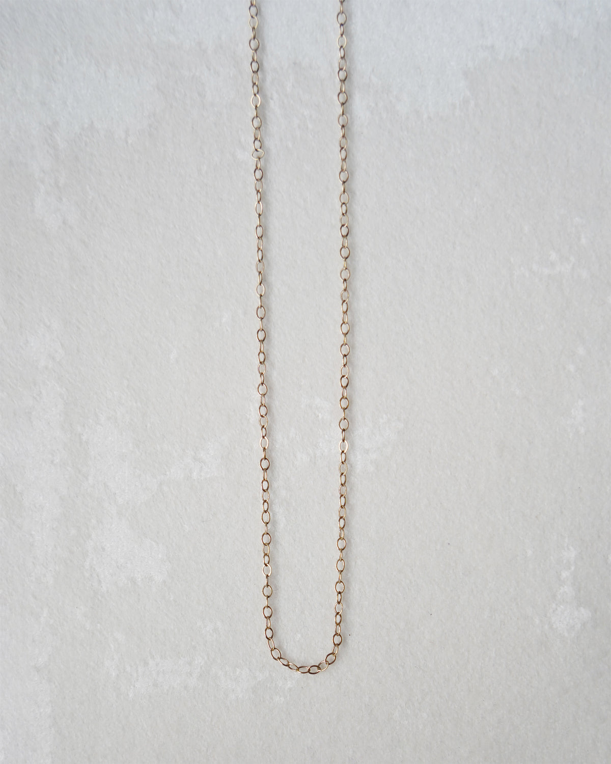 14K Gold Slim Oval Chain Necklace (GDN26029-1)