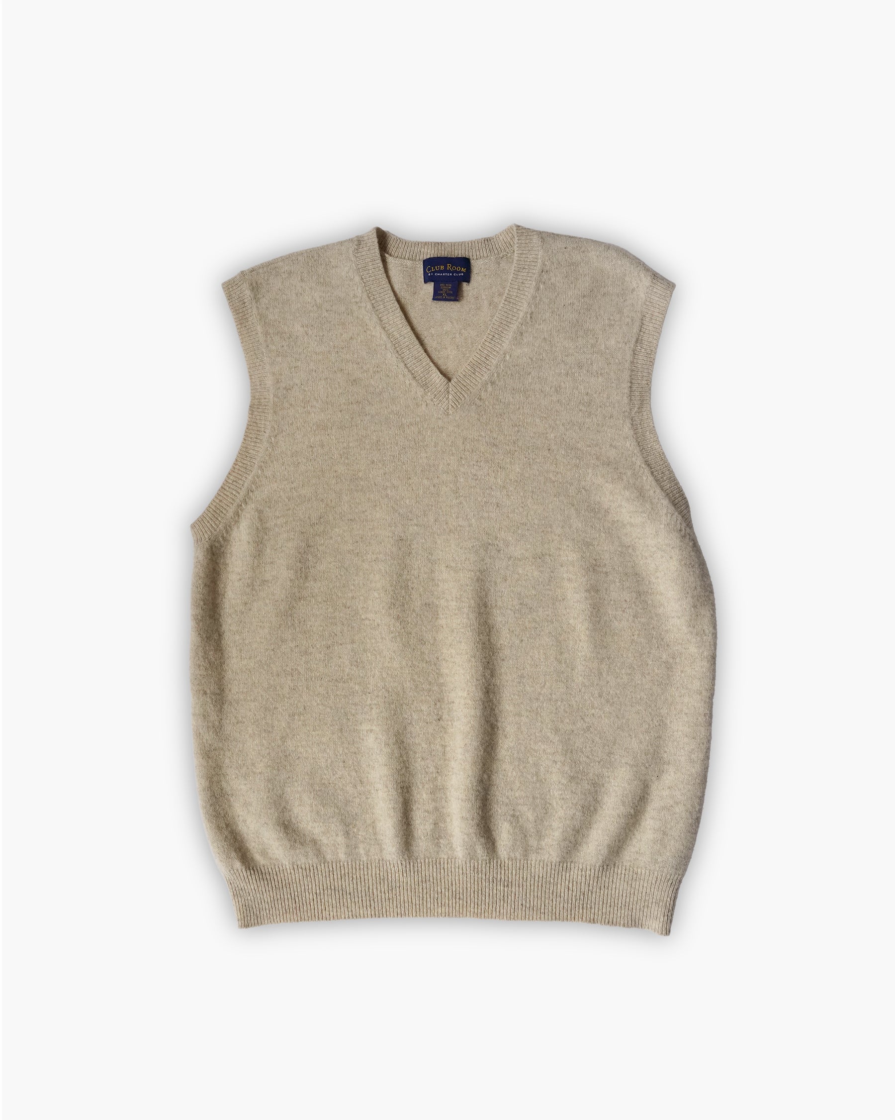 Wool Knit Vest - Beige