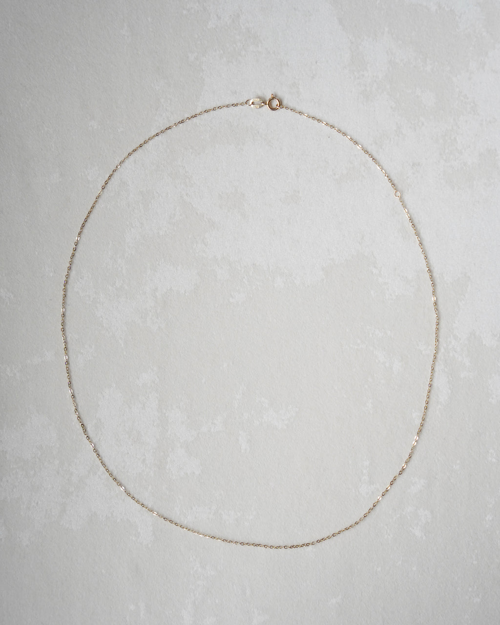 14K Gold Slim Oval Chain Necklace (GDN26029-2)