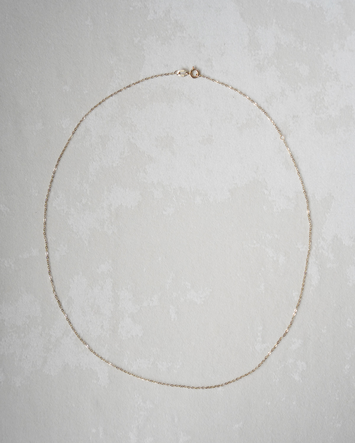 14K Gold Slim Oval Chain Necklace (GDN26029-2)