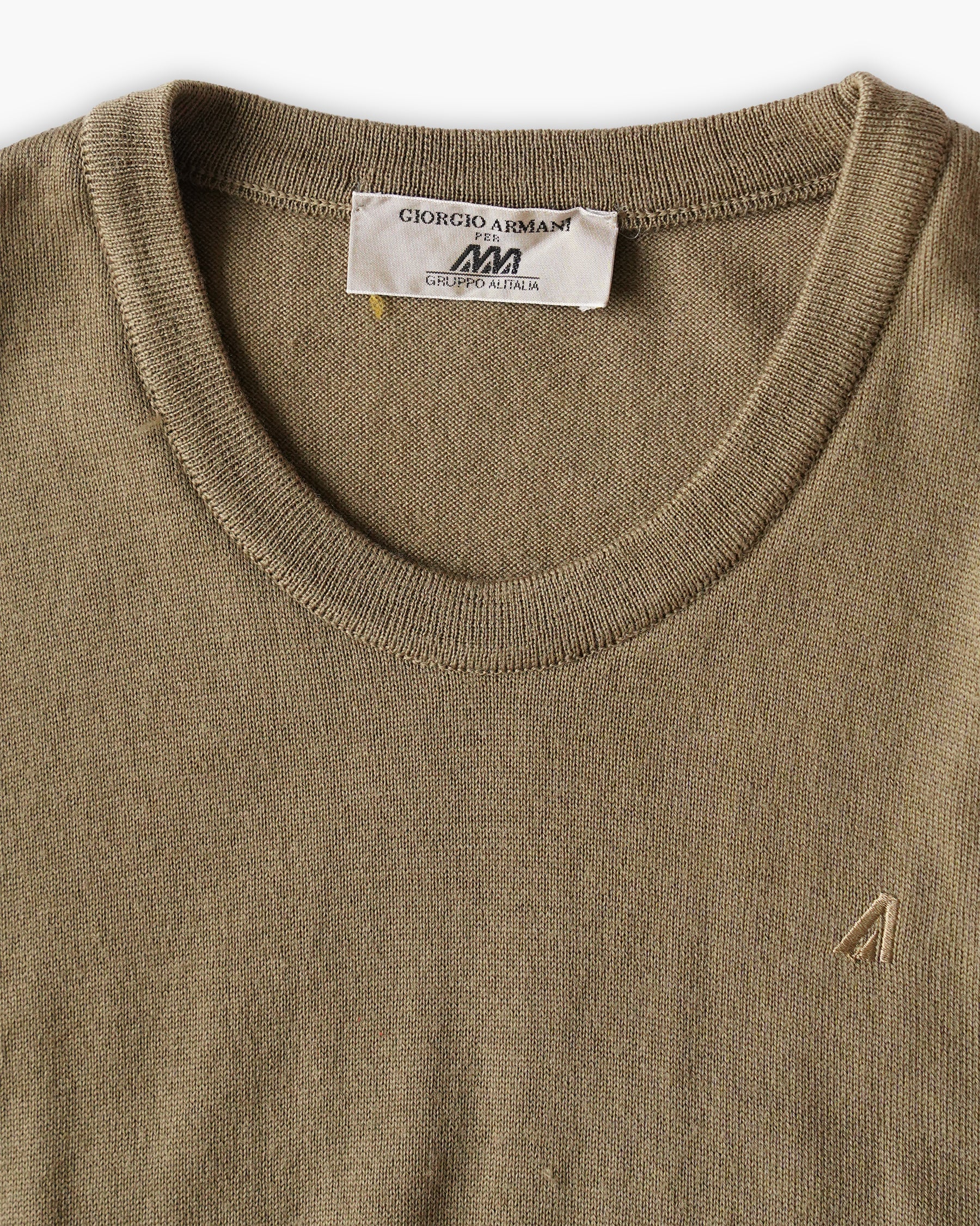 ”Giorgio Armani" Wool Knit Vest