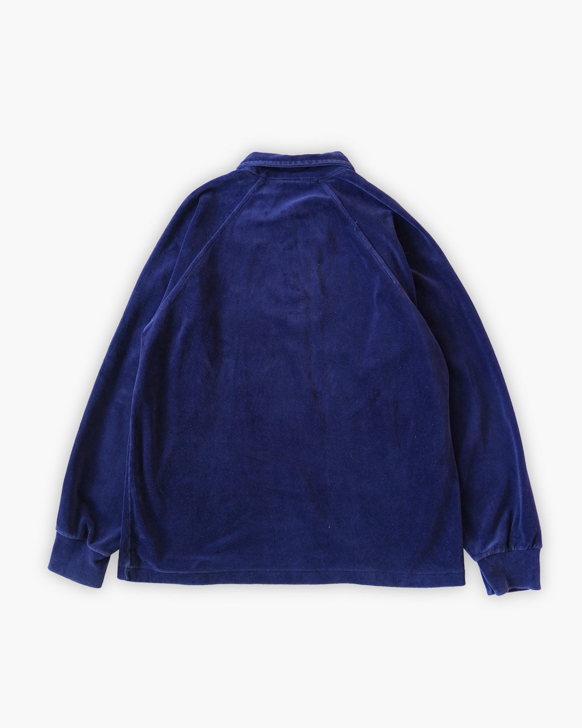 Velour Long Sleeve Polo Shirt
