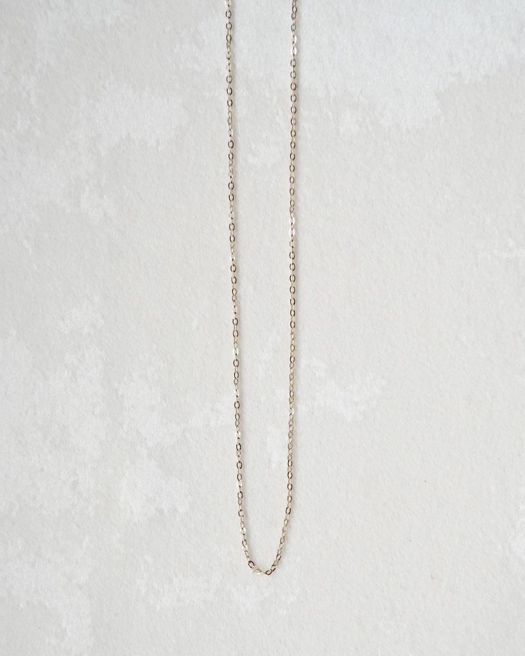14K Gold Slim Oval Chain Necklace (GDN26029-2)