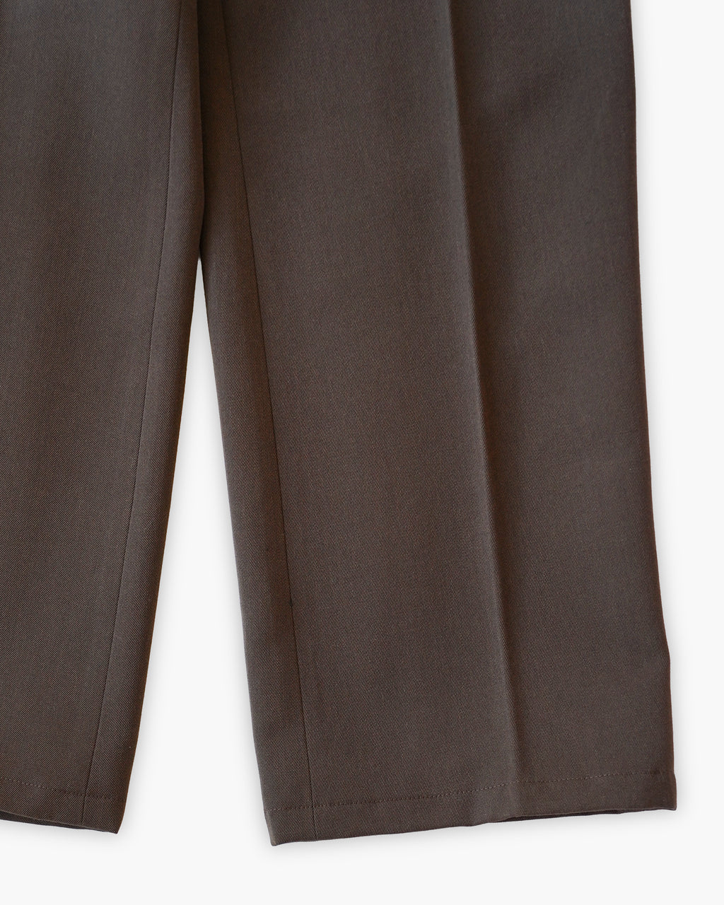 1970s Brown Wool Blend Wide Trousers