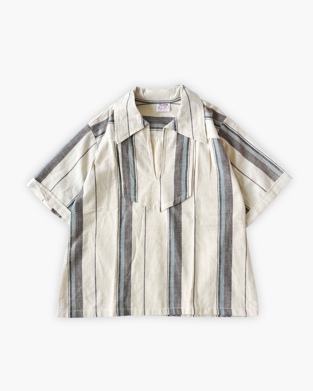 100% Cotton Stripe Pullover Shirt