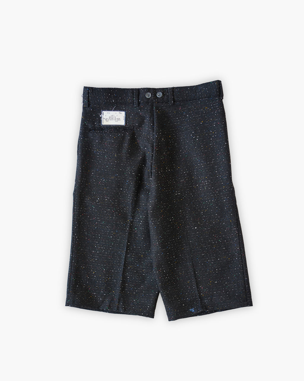 Black Nep Wool Blend Shorts