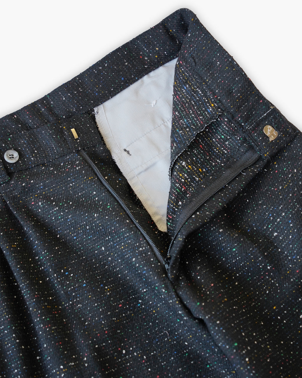 Black Nep Wool Blend Shorts