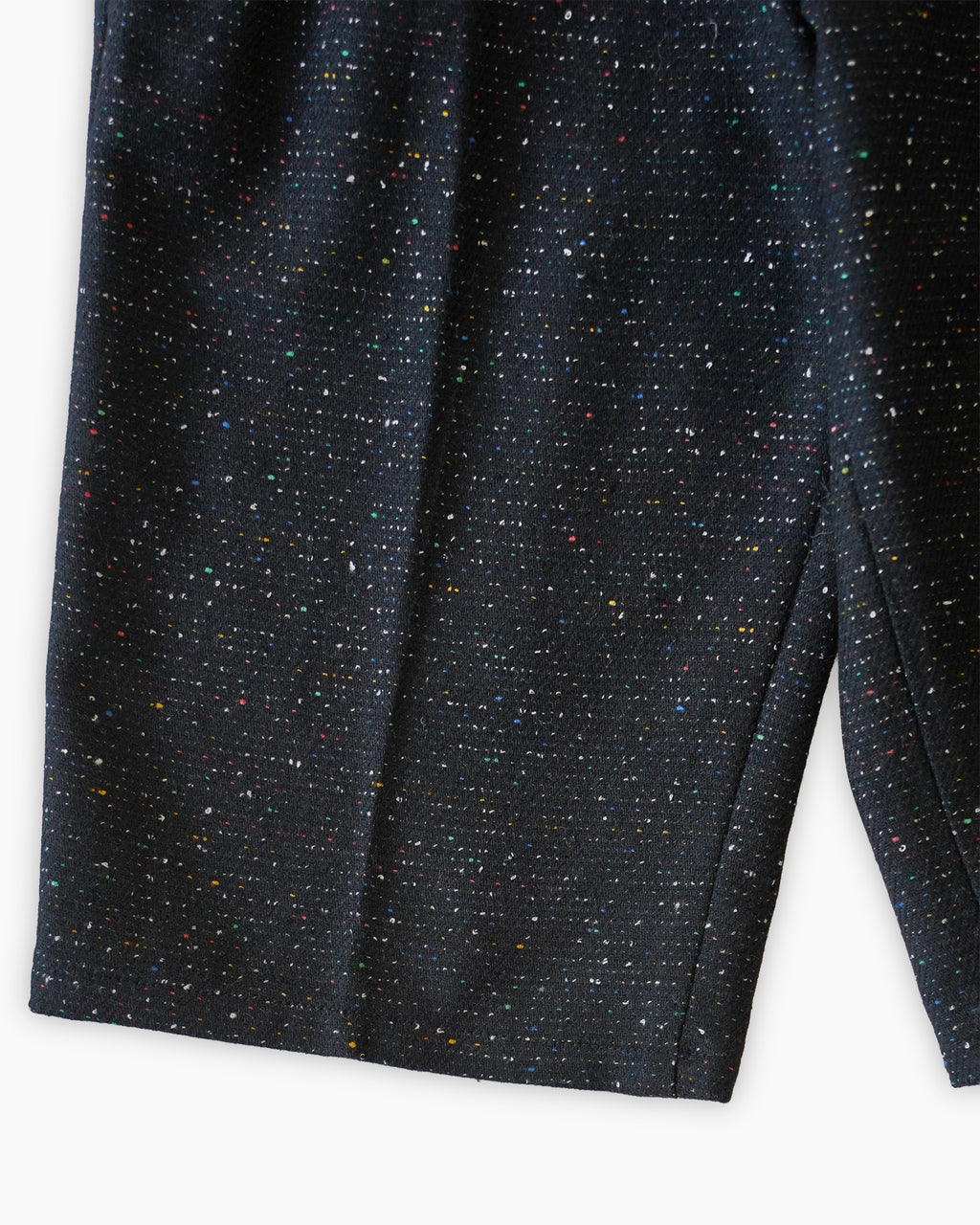 Black Nep Wool Blend Shorts