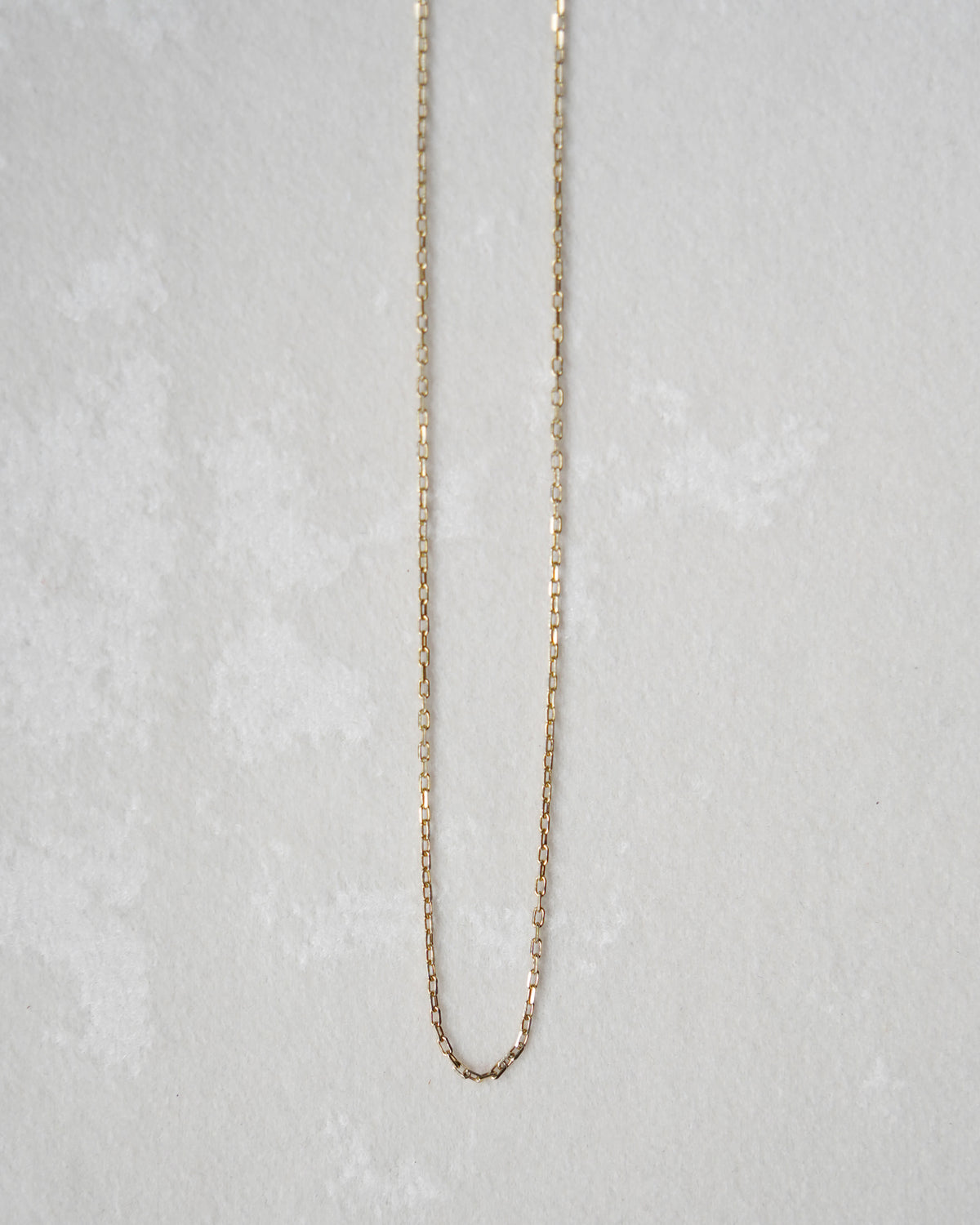 14K Gold Slim Oval Chain Necklace (GDN26029-3)