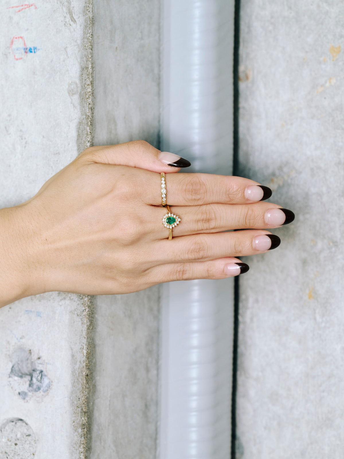 14K Gold Emerald & Diamond Ring (GDR-26004)
