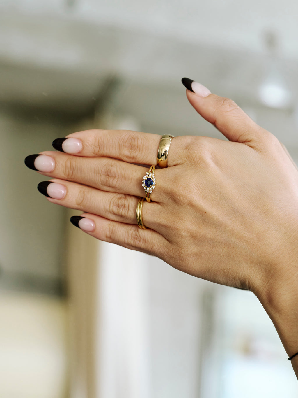 14K Sapphire × Diamond Ring (GDR-26007)