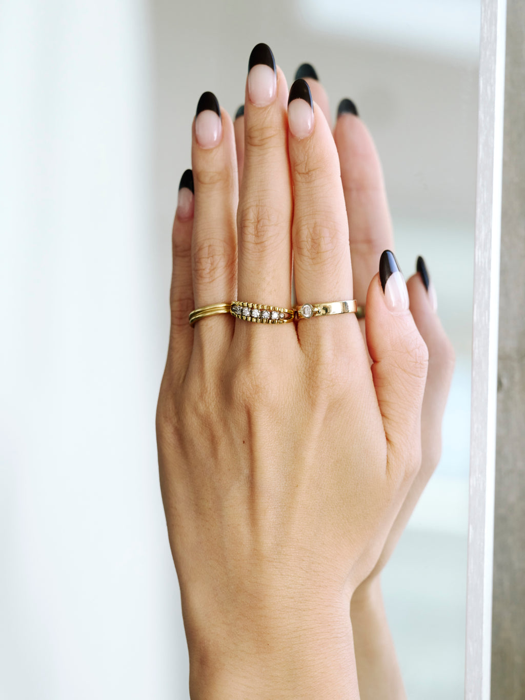 18K Linear Diamond Ring (GDR-29)