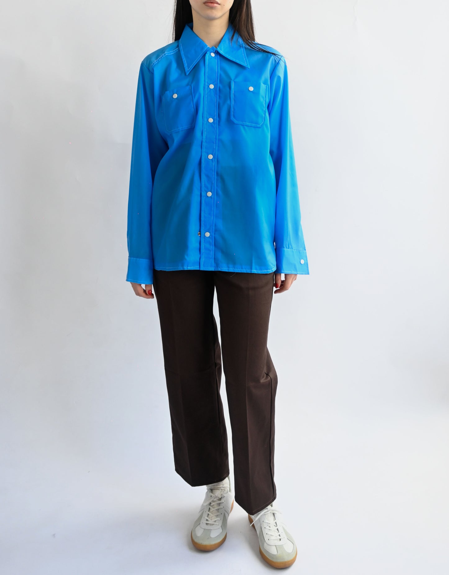 Nylon L/S Shirt - Blue