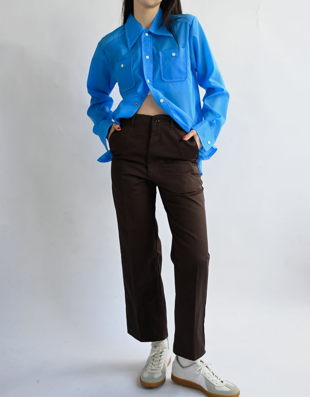 Nylon L/S Shirt - Blue