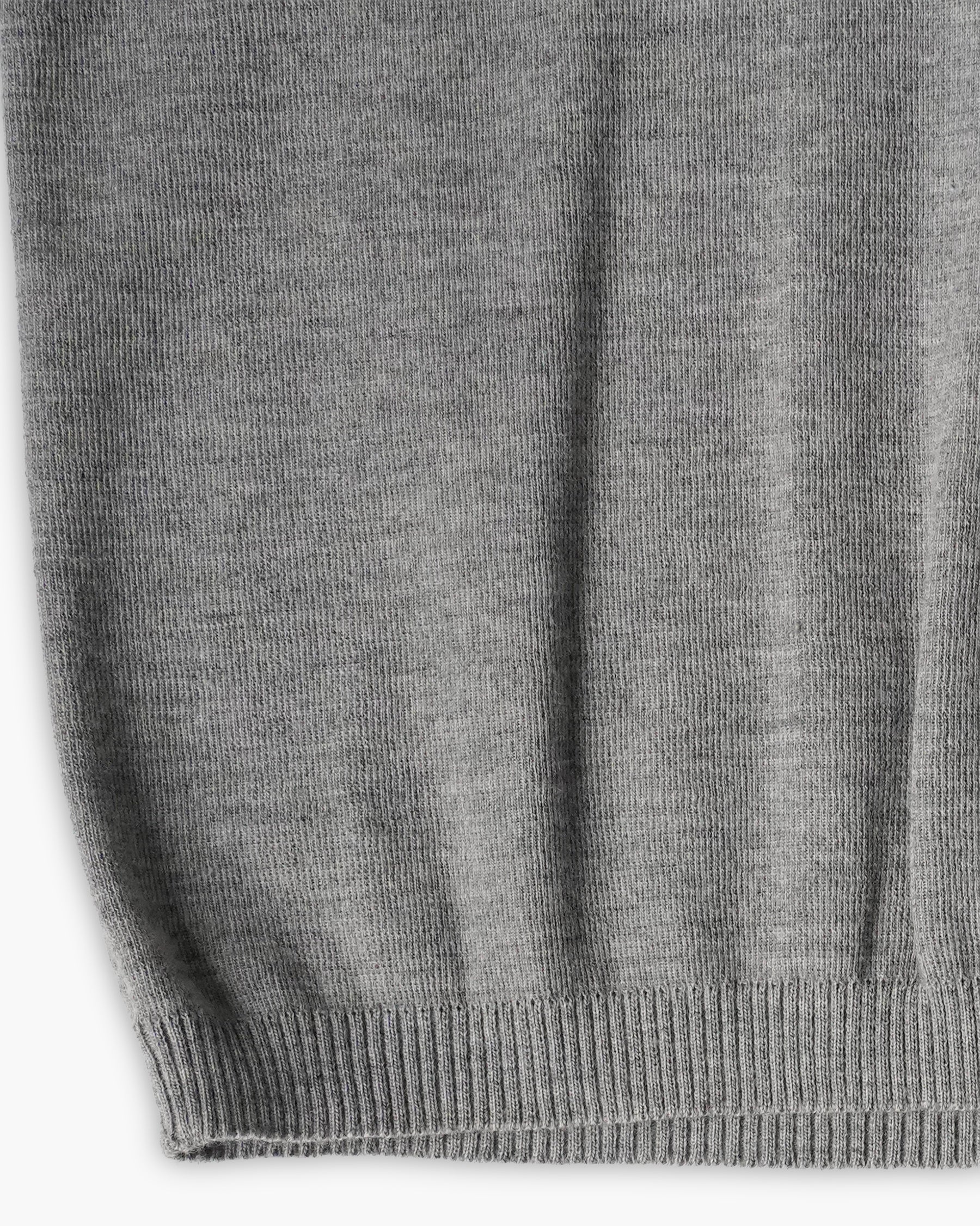 Acrylic Knit Vest - Gray