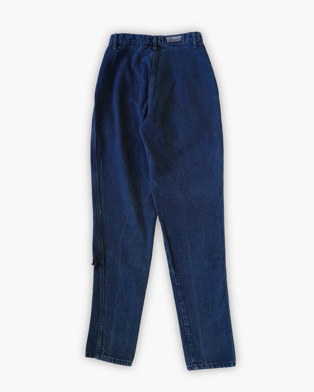Wrap Front Denim Trousers