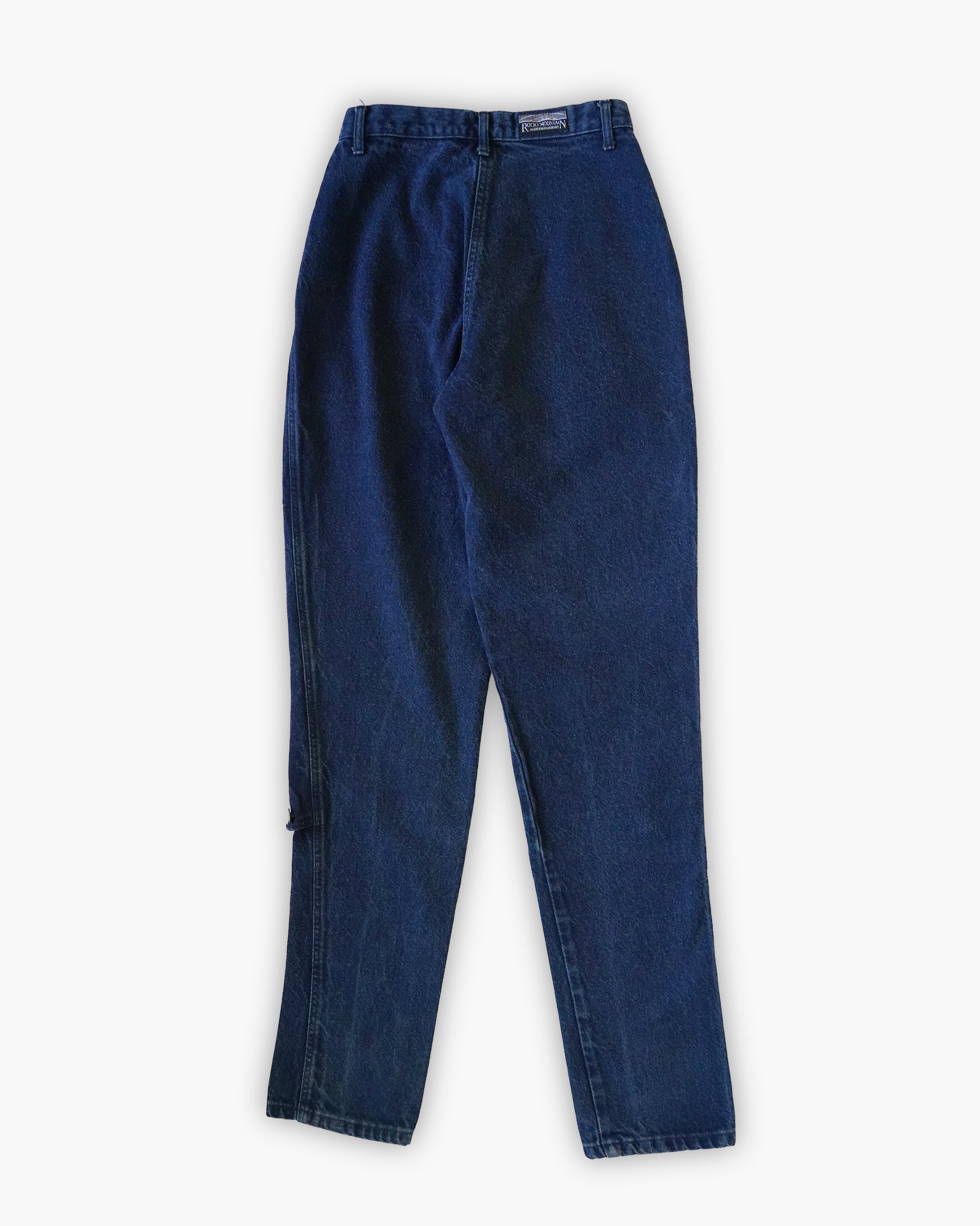 Wrap Front Denim Trousers
