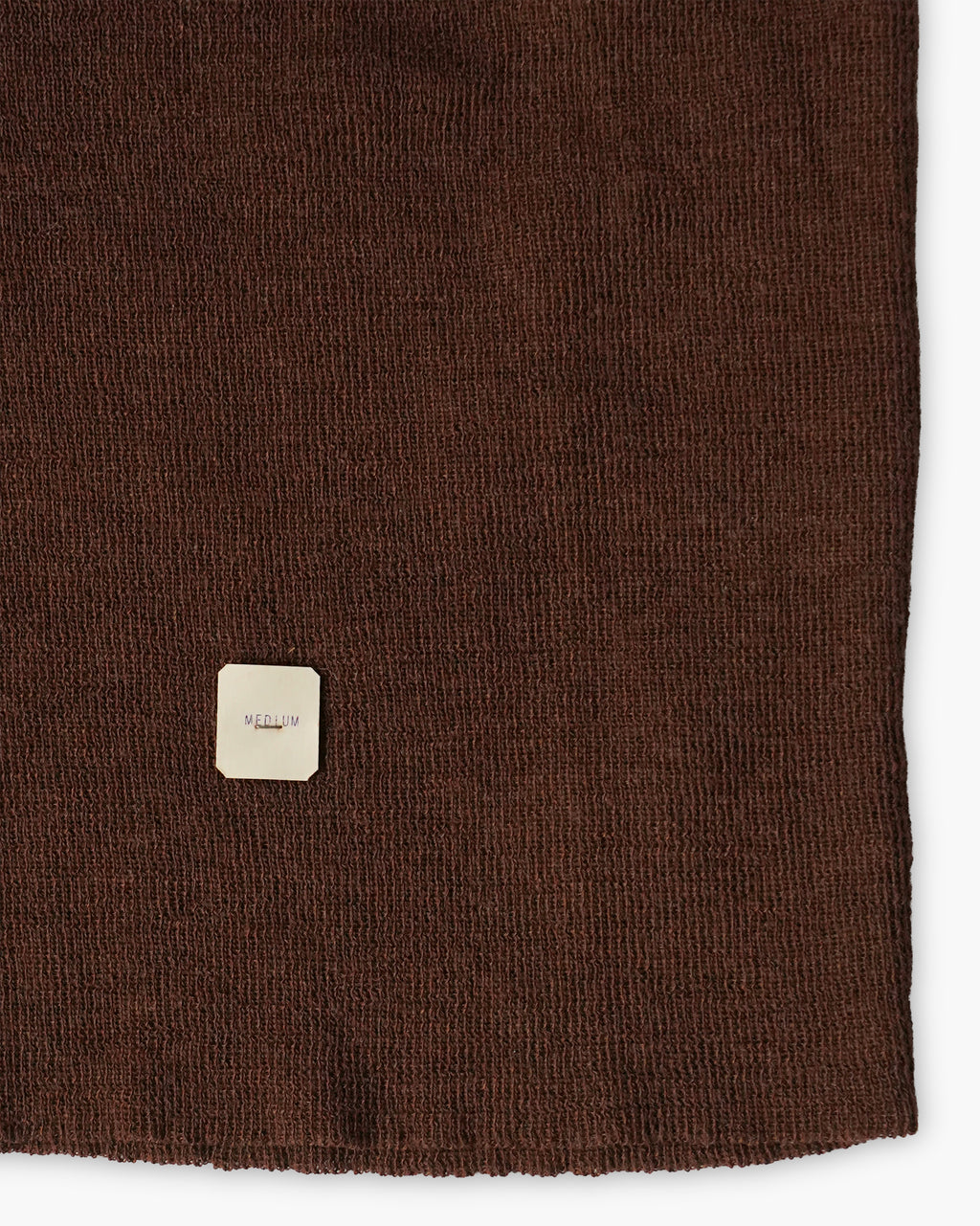 Brown V-Neck Knit Vest