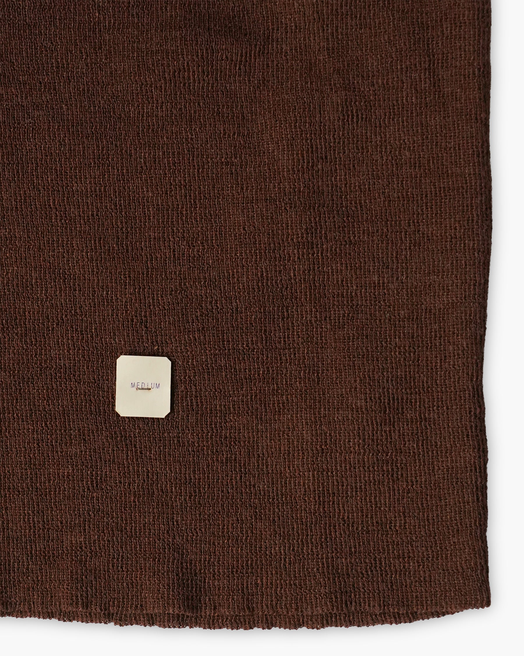 Brown V-Neck Knit Vest