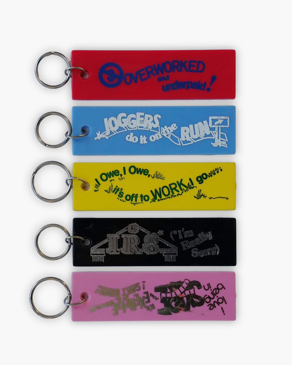70s Plate Key Chain