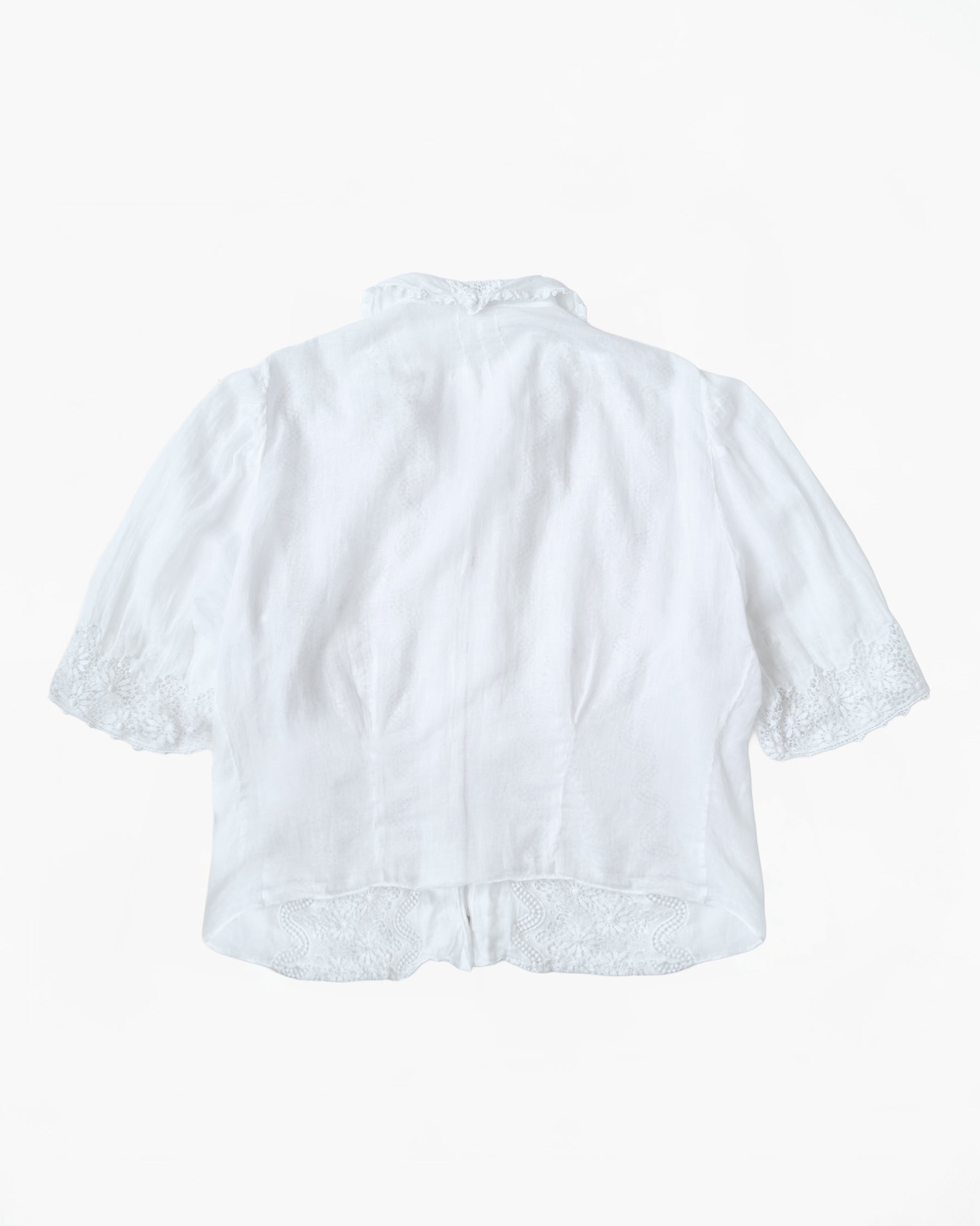 Lace Cotton Blouse Made in France