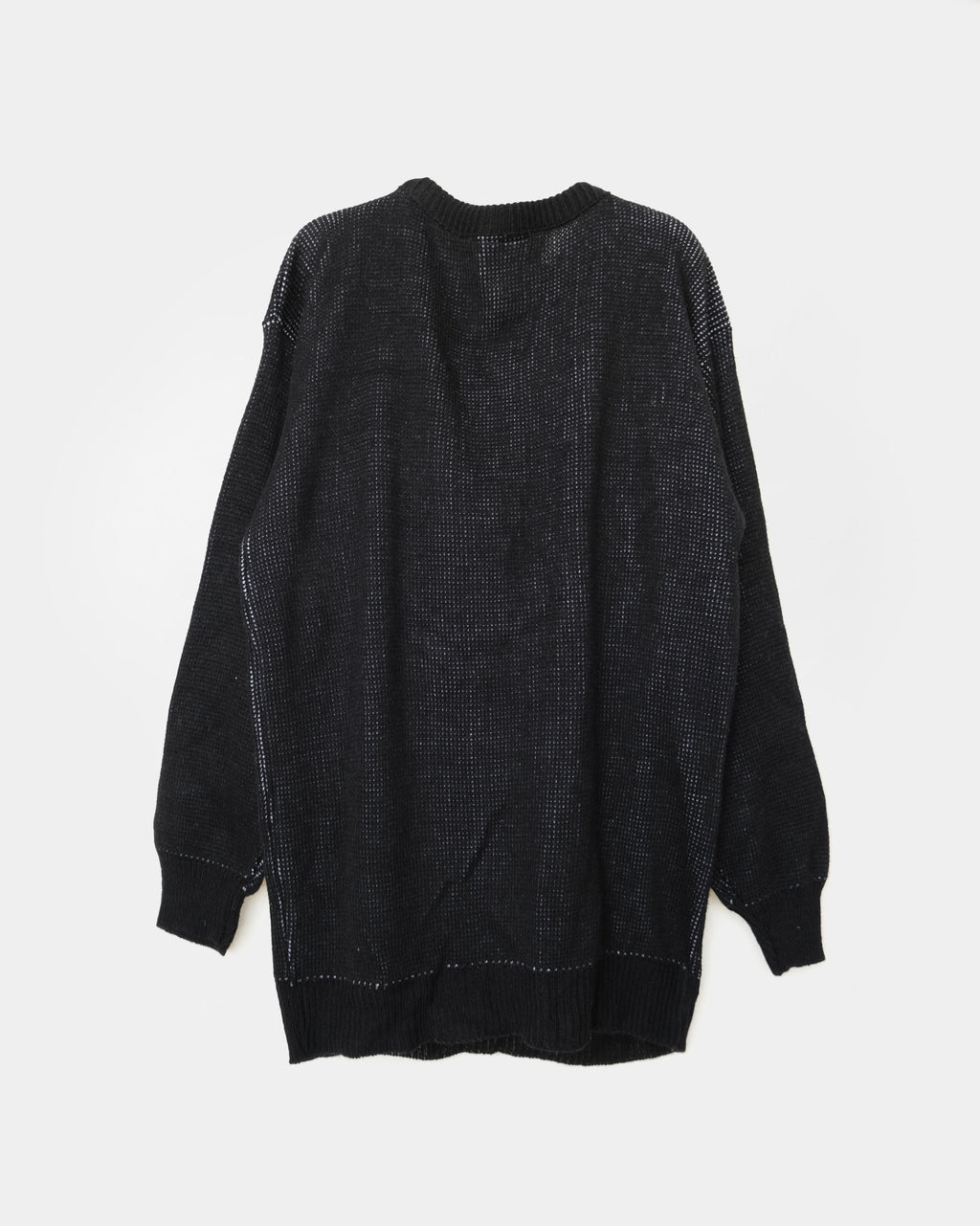 Acrylic Black Sweater "Bear"