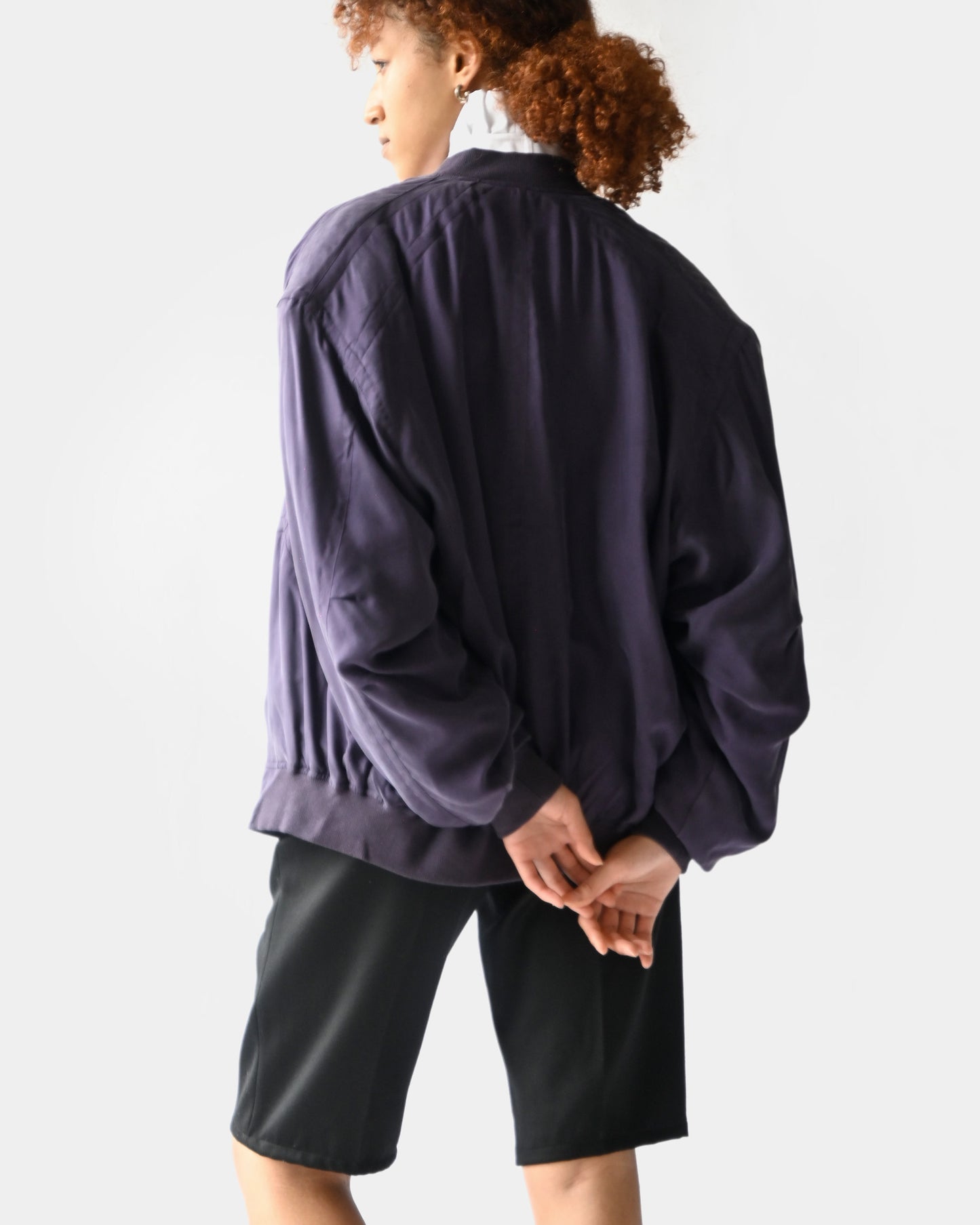 100% Silk Zip Up Jacket