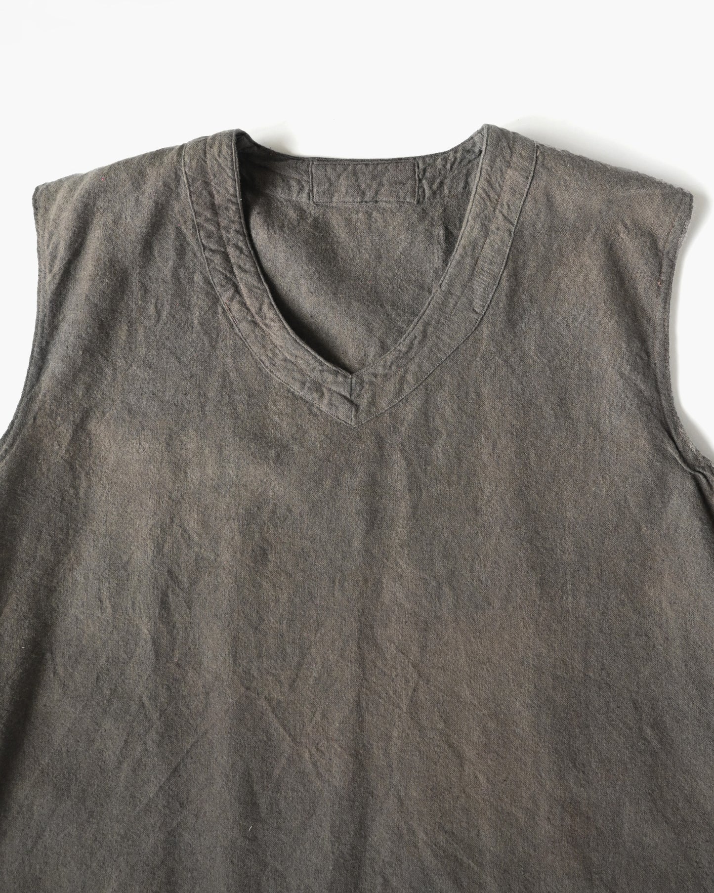 Over-Dyed Cotton Vest - Made in France